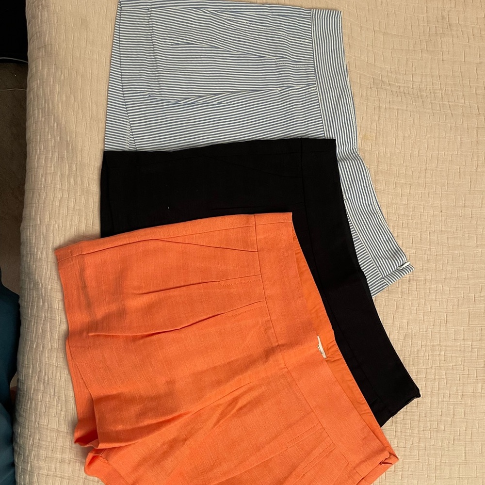Three size 4 Jcrew shorts